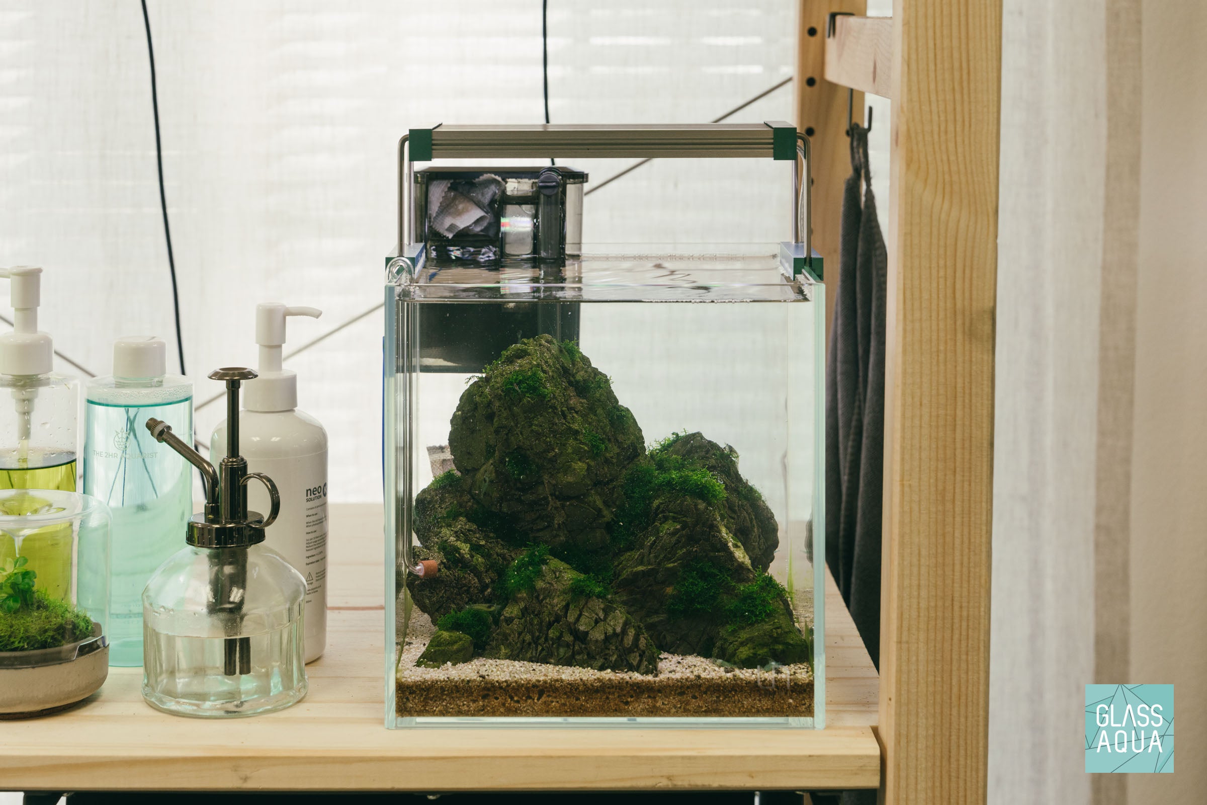 Ultum Nature Systems UNS 20C Nano Shrimp Rimless Glass Aquarium Tank Iwagumi Aquascape
