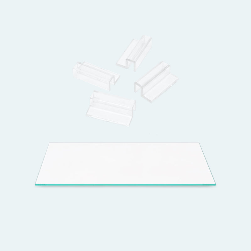 UNS Nano Tank Glass Lid With Clear Clips - Glass Aqua