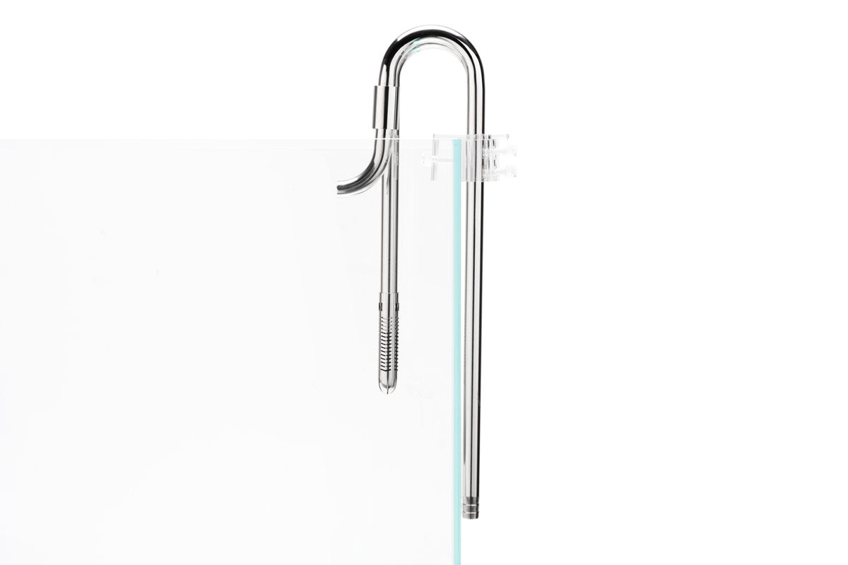 Aqua Worx Flux - Stainless Steel Lily Pipes - Glass Aqua