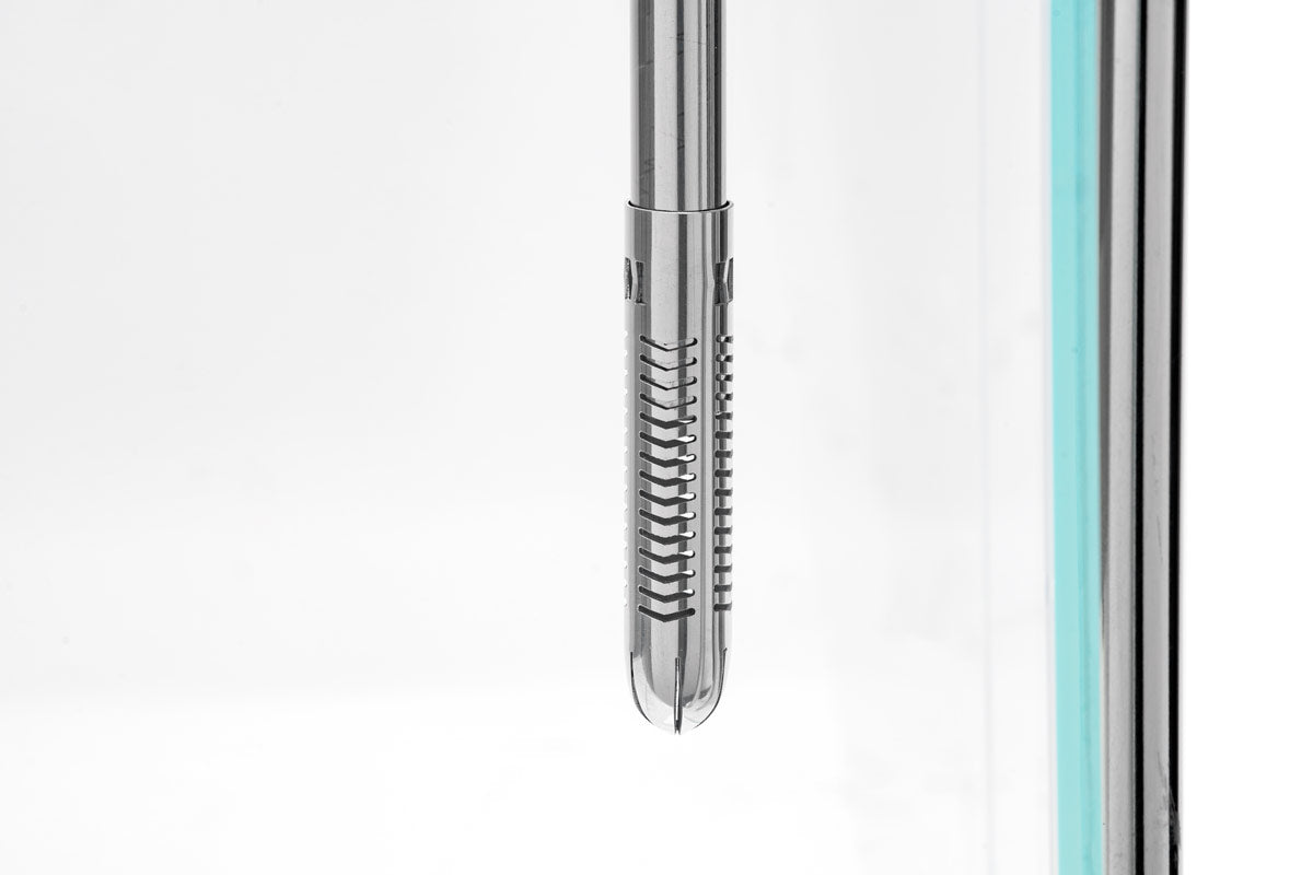 Aqua Worx Flux - Stainless Steel Lily Pipes - Glass Aqua