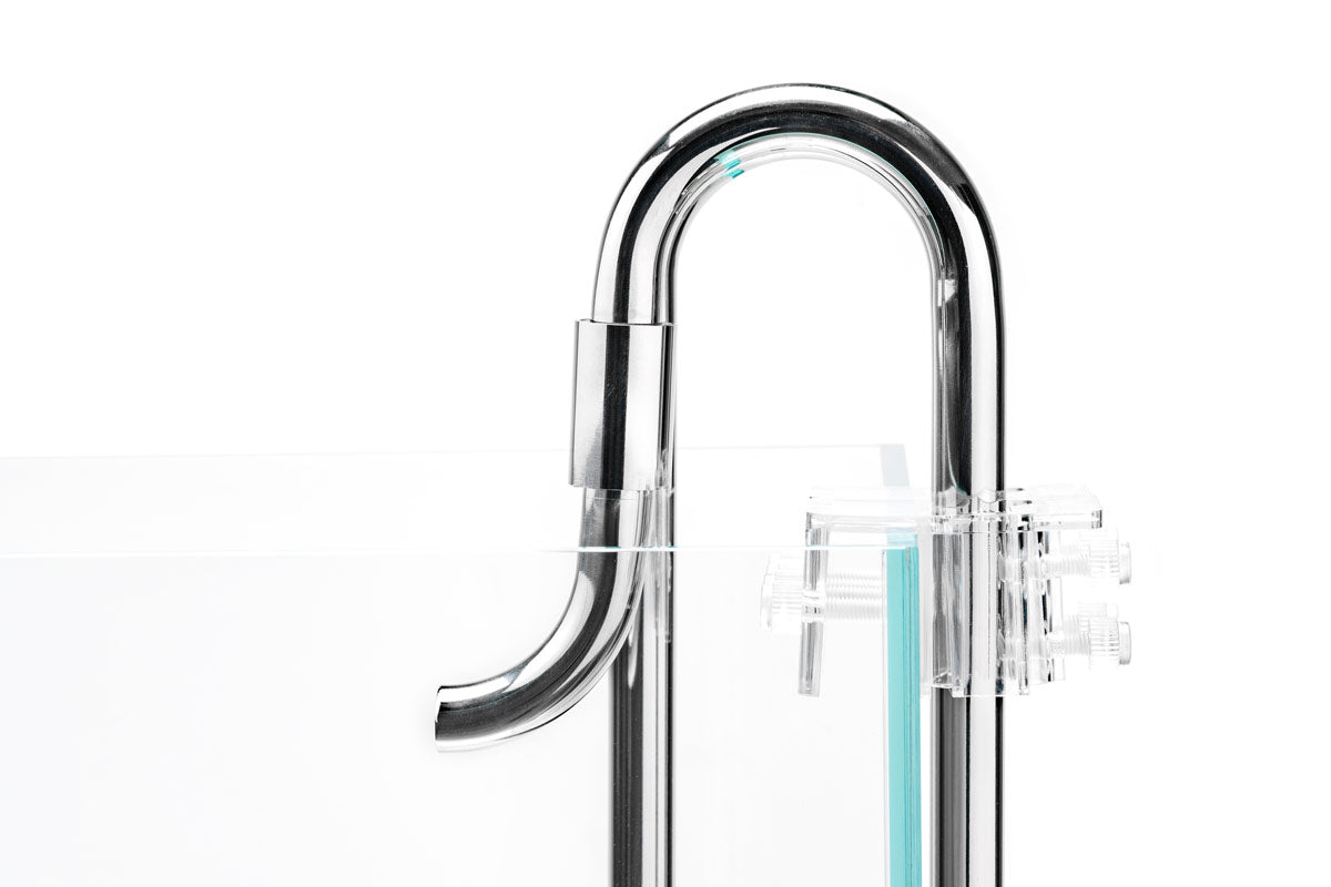 Aqua Worx Flux - Stainless Steel Lily Pipes - Glass Aqua