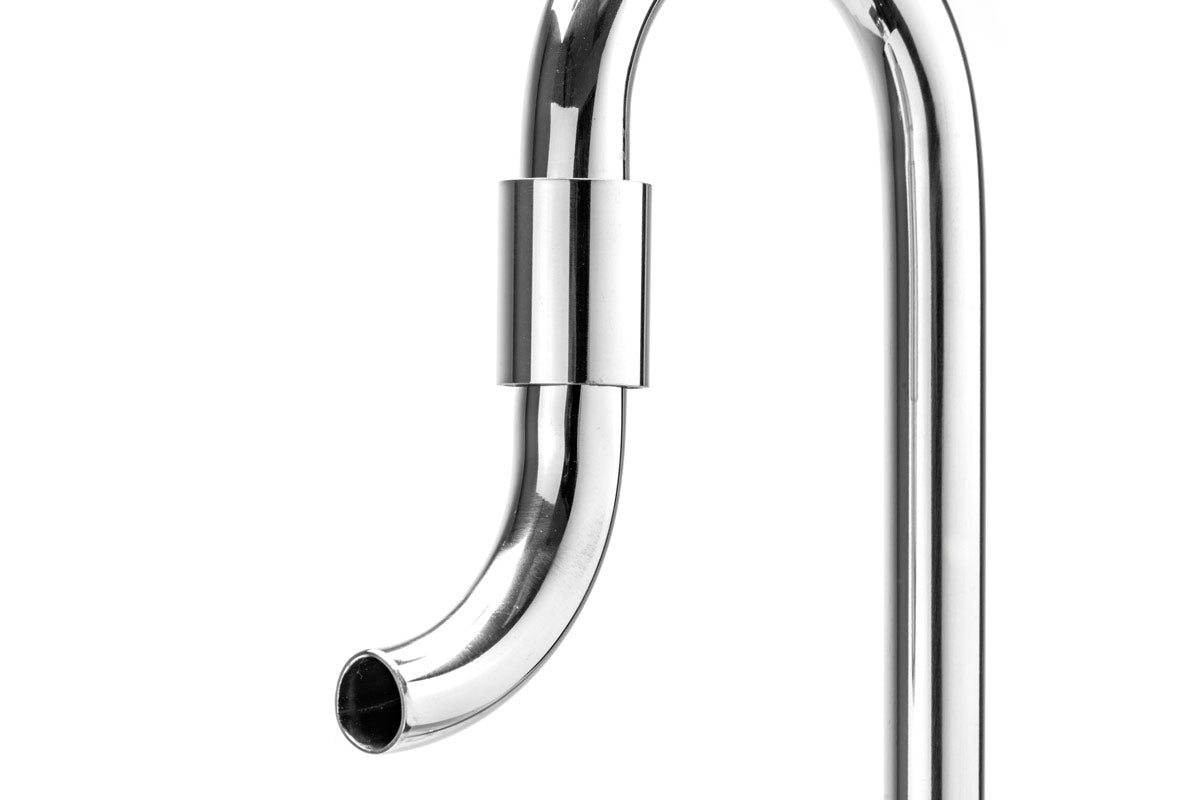 Aqua Worx Flux - Stainless Steel Lily Pipes - Glass Aqua