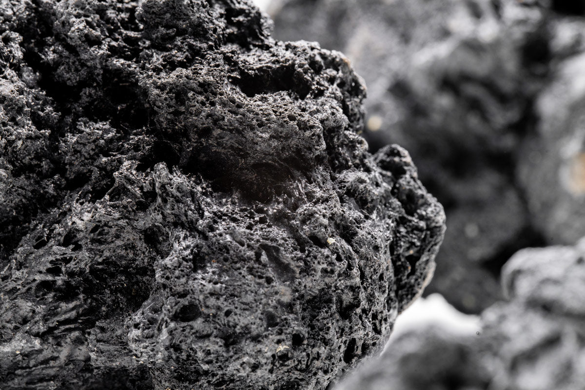 Black Lava Rock - Glass Aqua