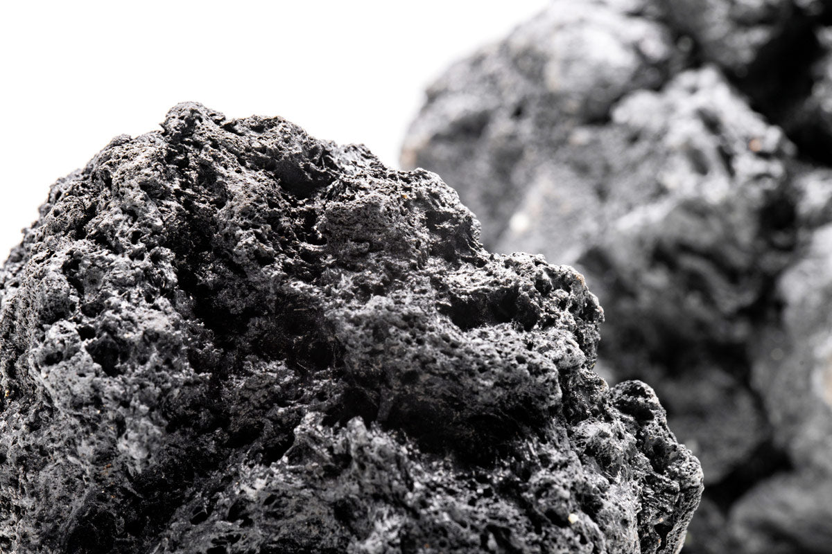 Black Lava Rock - Glass Aqua