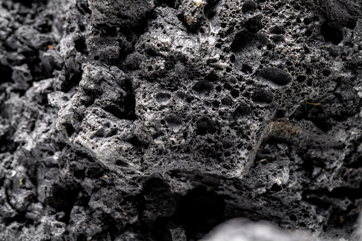 Black Lava Rock - Glass Aqua