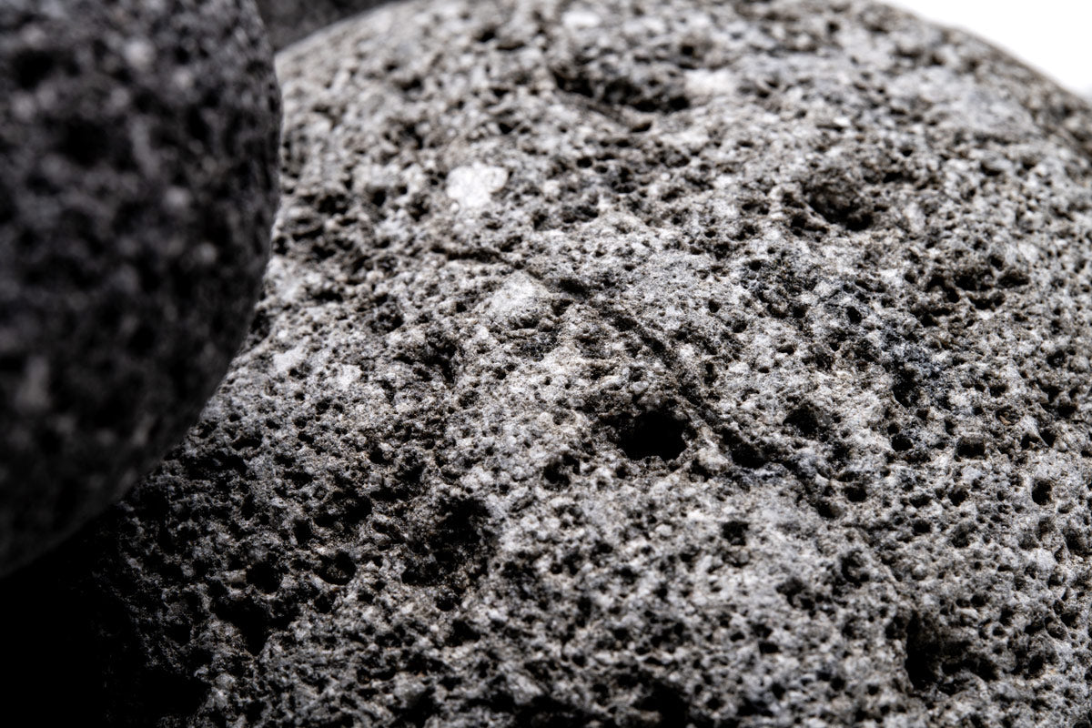 Black Star Lava Rock - Glass Aqua