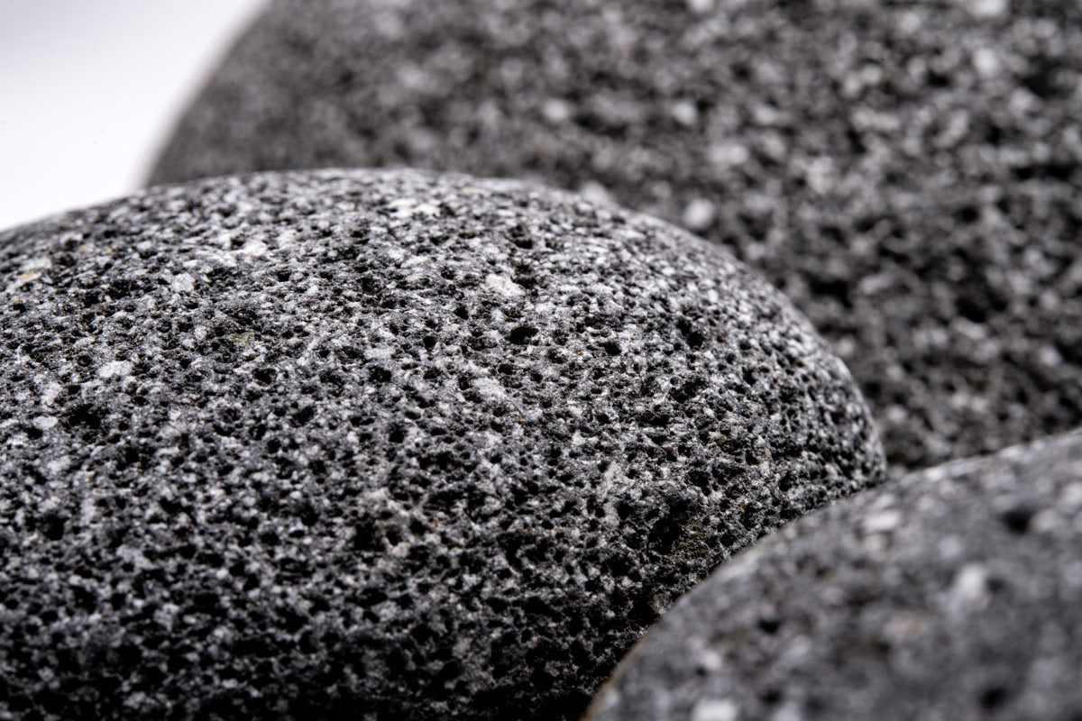Black Star Lava Rock - Glass Aqua