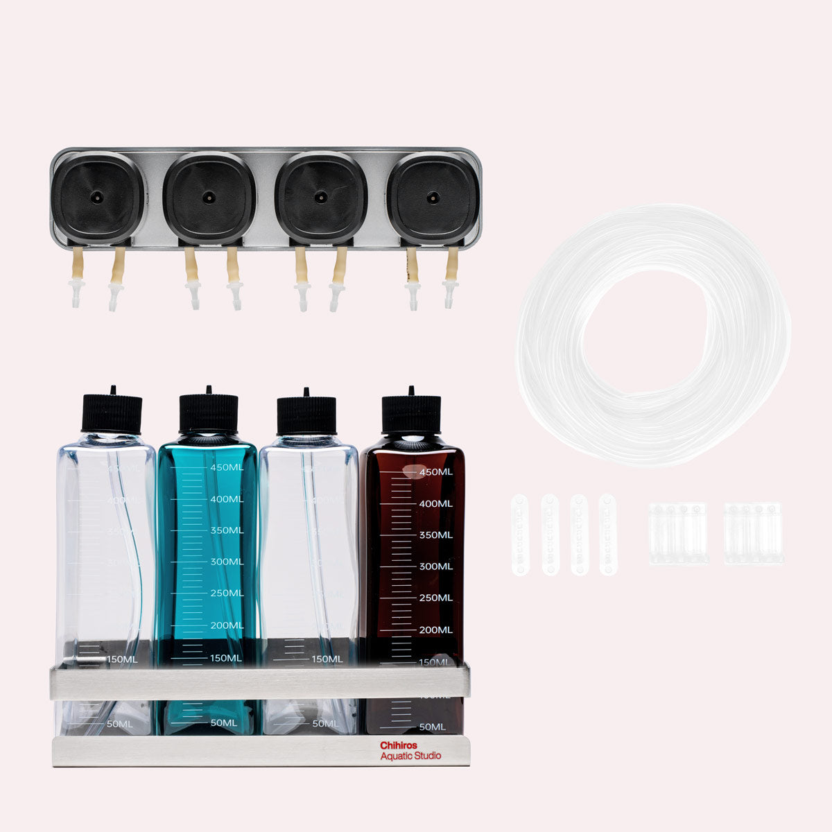 Chihiros Dosing System - 4 Head - Glass Aqua