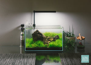 UNS Rimless Nano Glass Aquarium Tank - Glass Aqua