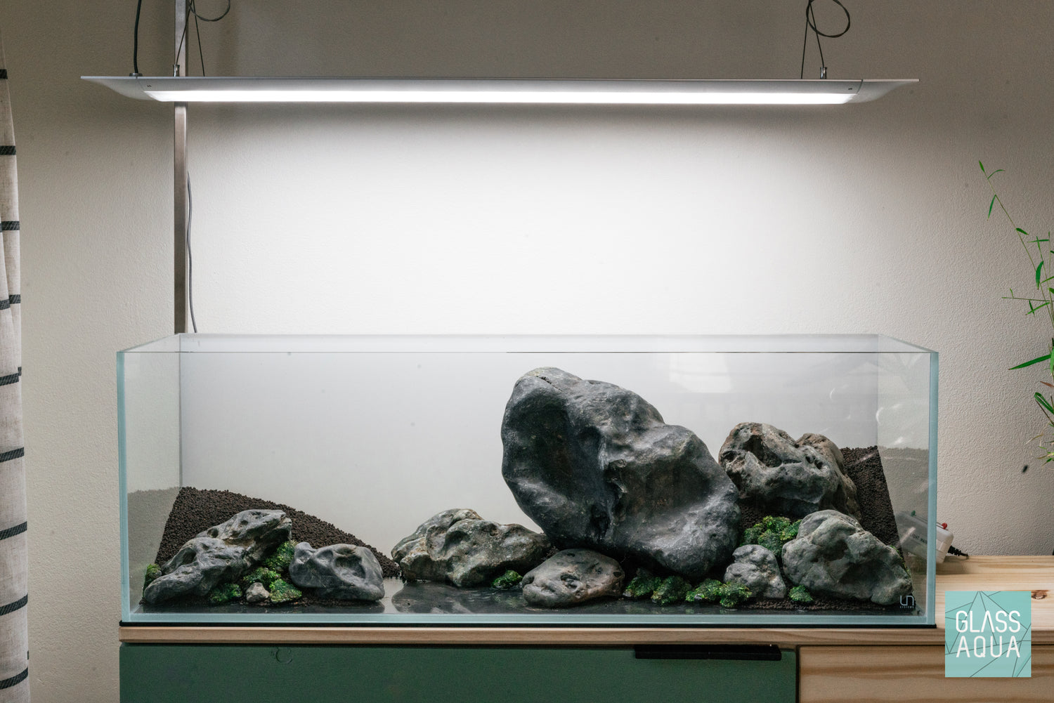 Ultum Nature Systems UNS 90L 20 gallon Long Rimless Glass Aquarium Tank Iwagumi Aquascape