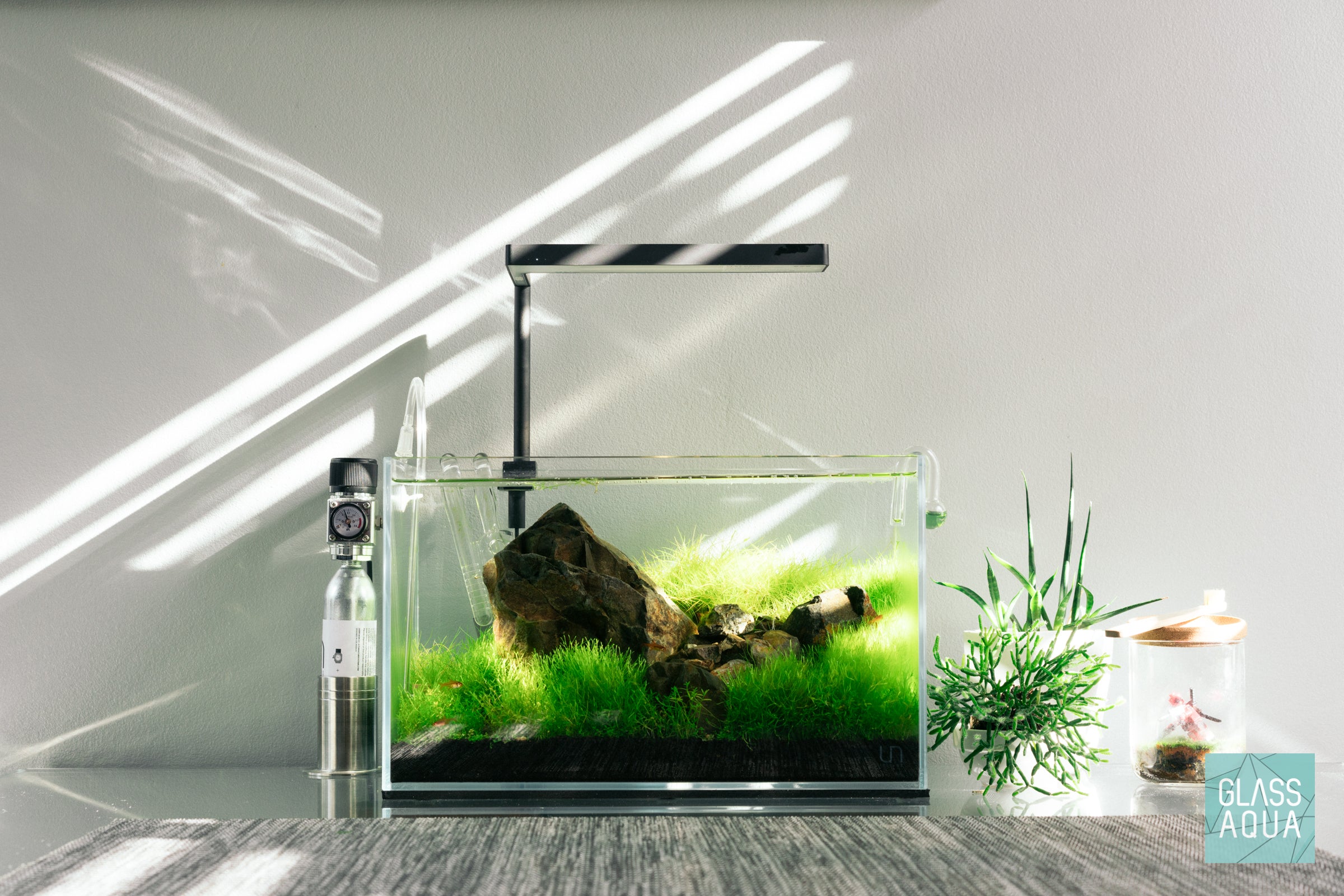 Yama Mini - Nano Iwagumi Scape | Glass Aqua