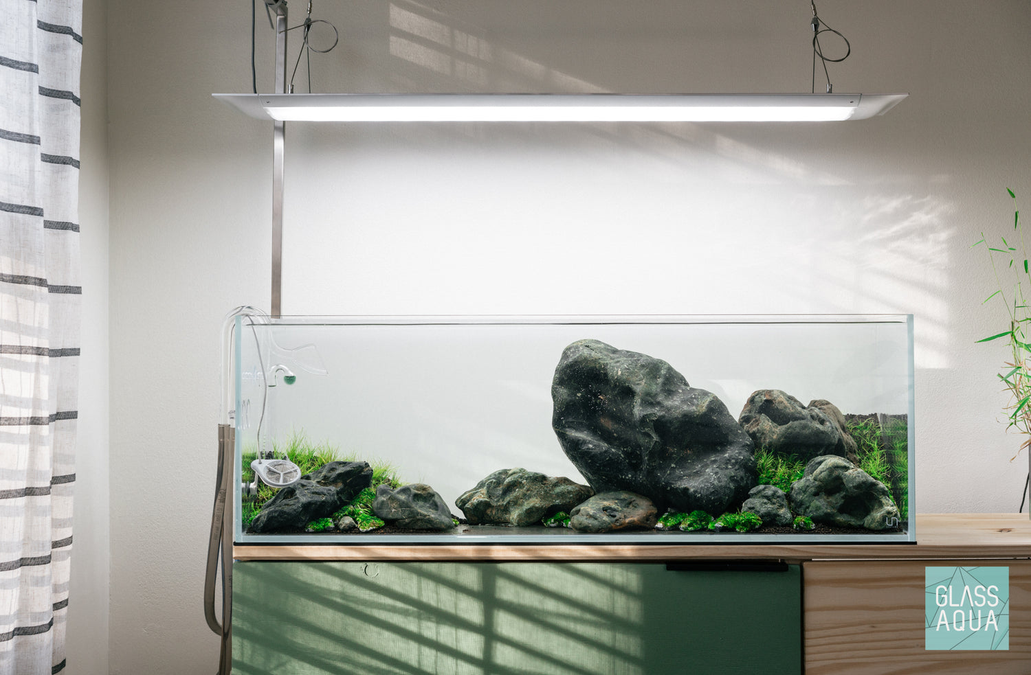 Ultum Nature Systems UNS 90L 20 gallon Long Rimless Glass Aquarium Tank Iwagumi Aquascape