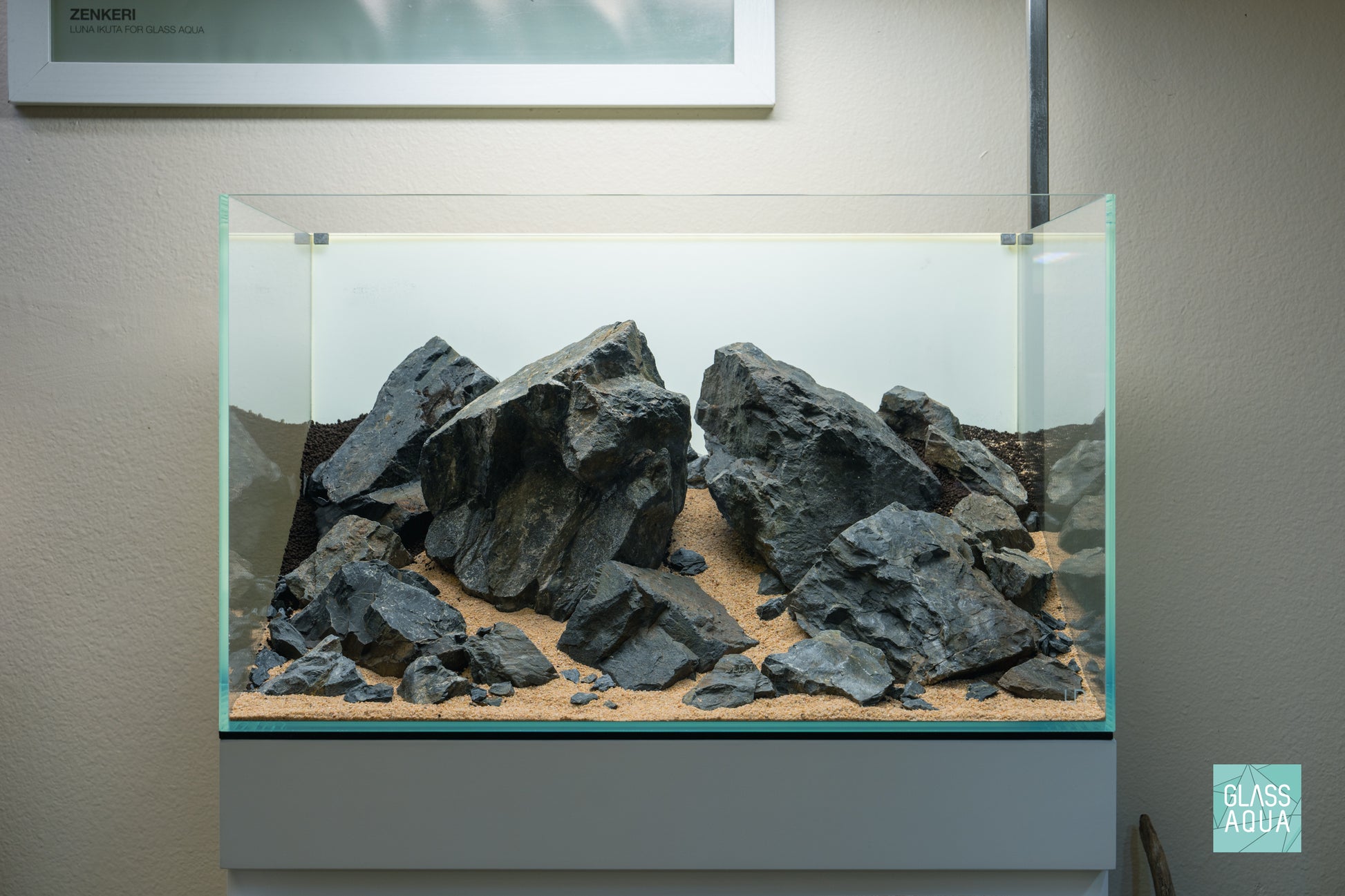 Ultum Nature Systems 60U Brazilian Style Iwagumi Aquascape Planted Aquarium Tank