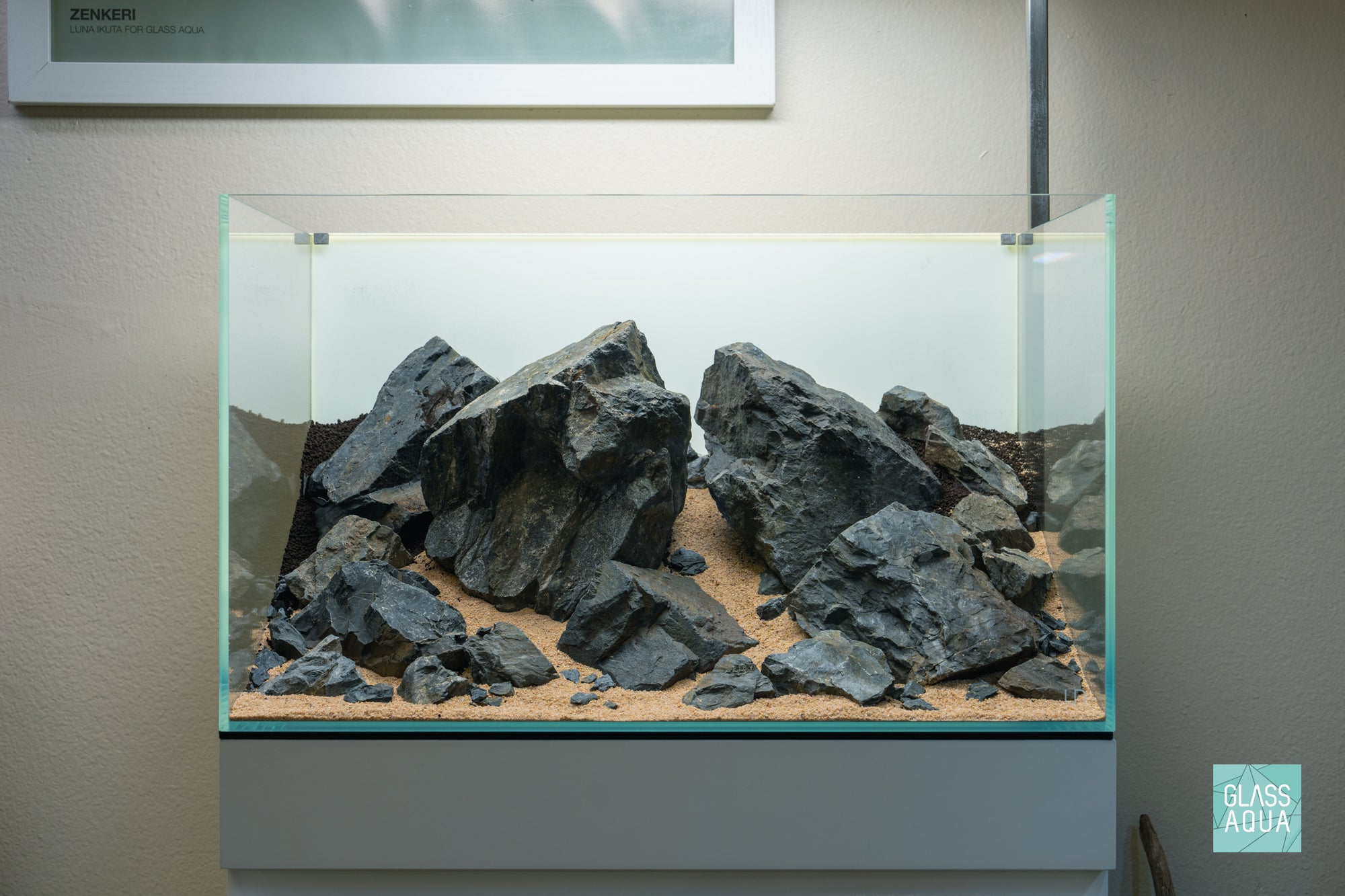 Ultum Nature Systems 60U Brazilian Style Iwagumi Aquascape Planted Aquarium Tank