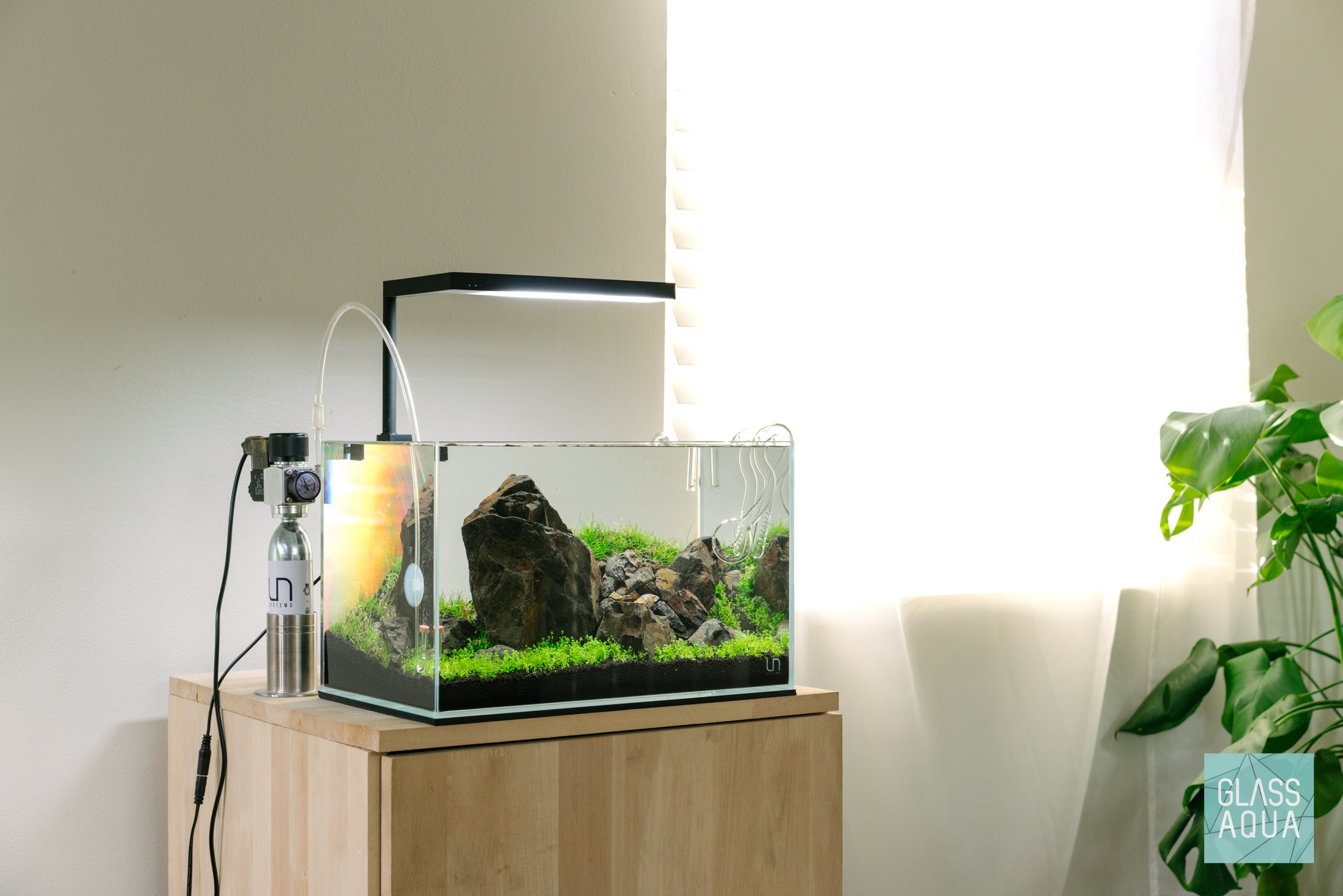 Yama Mini - Nano Iwagumi Scape | Glass Aqua