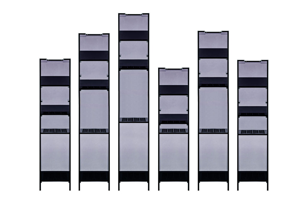 UNS Dual All-In-One - Media Tower - Glass Aqua