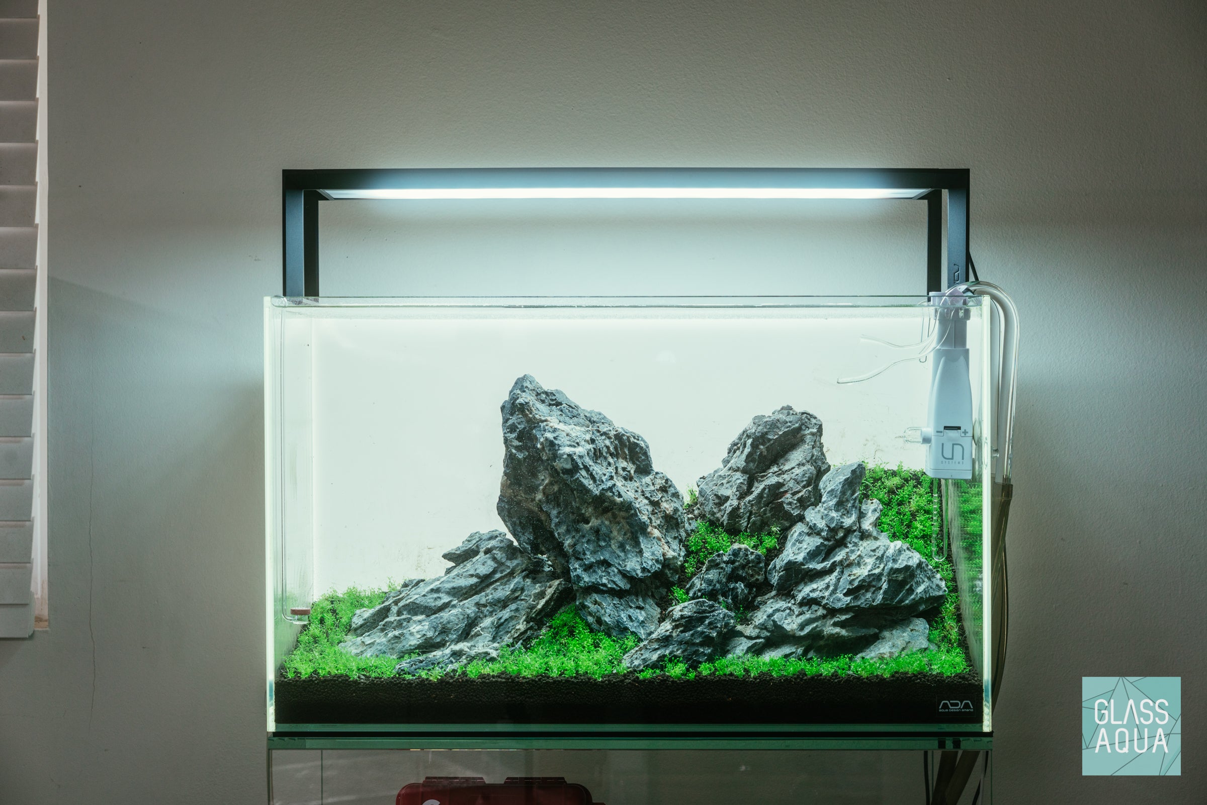 Green Cliffs - ADA 60P Iwagumi | Glass Aqua