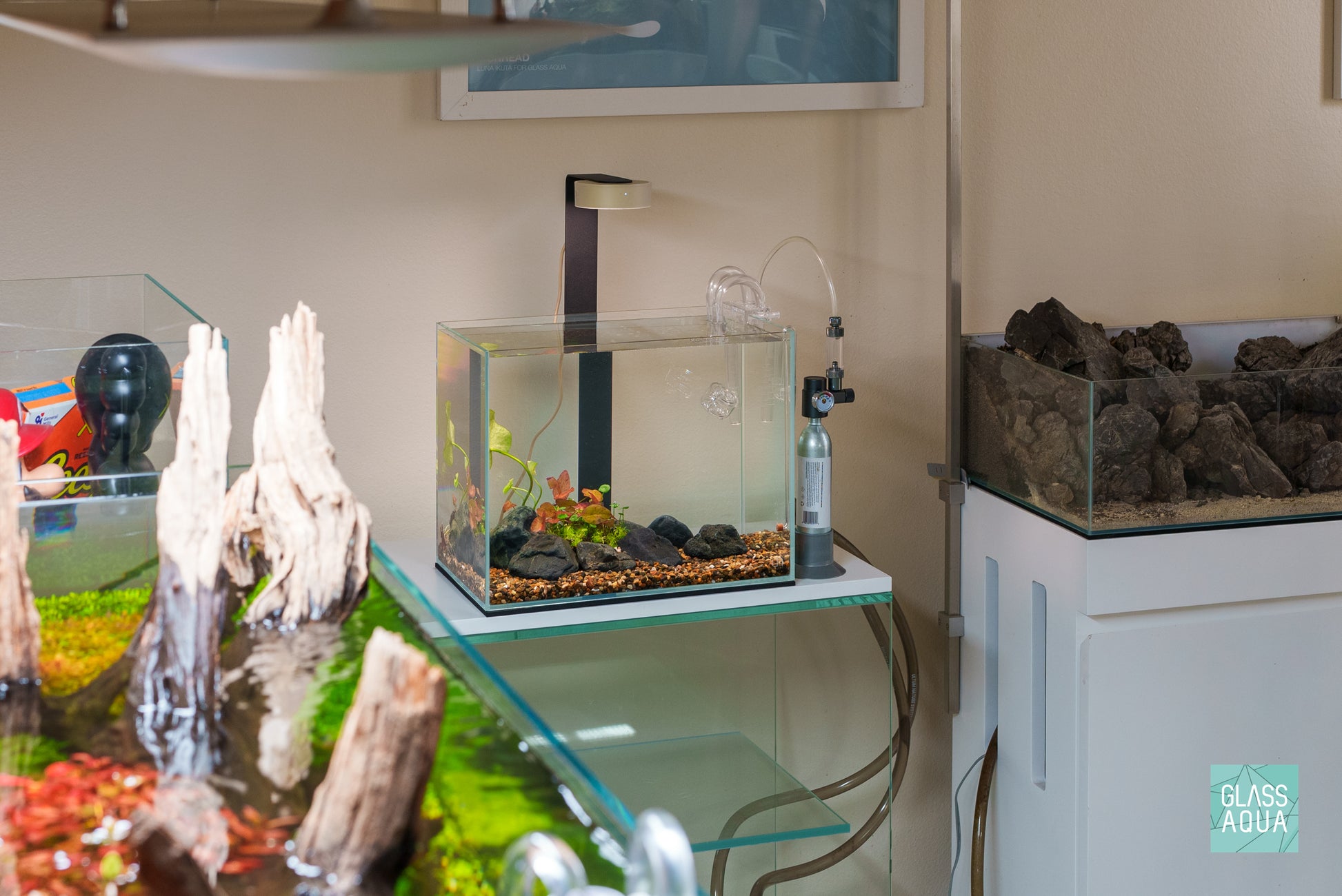 ONF MIST O Lighting Stand Kit | Shop LED Lighting Stands - Glass Aqua