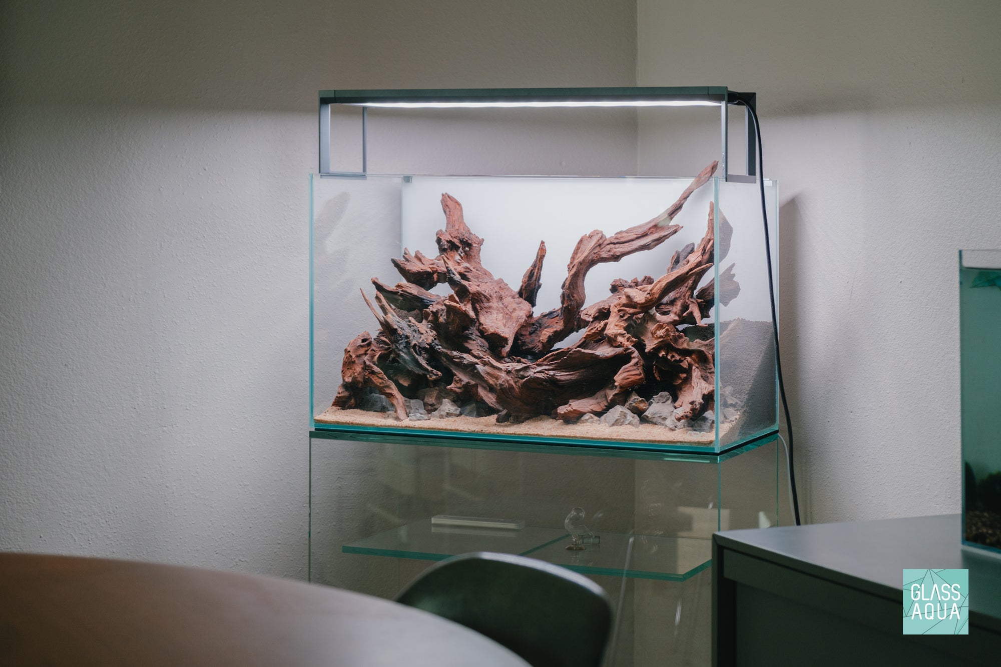 ADA 60P Planted Nature Aquarium 16 Gallon Tank with Malaysian Driftwood