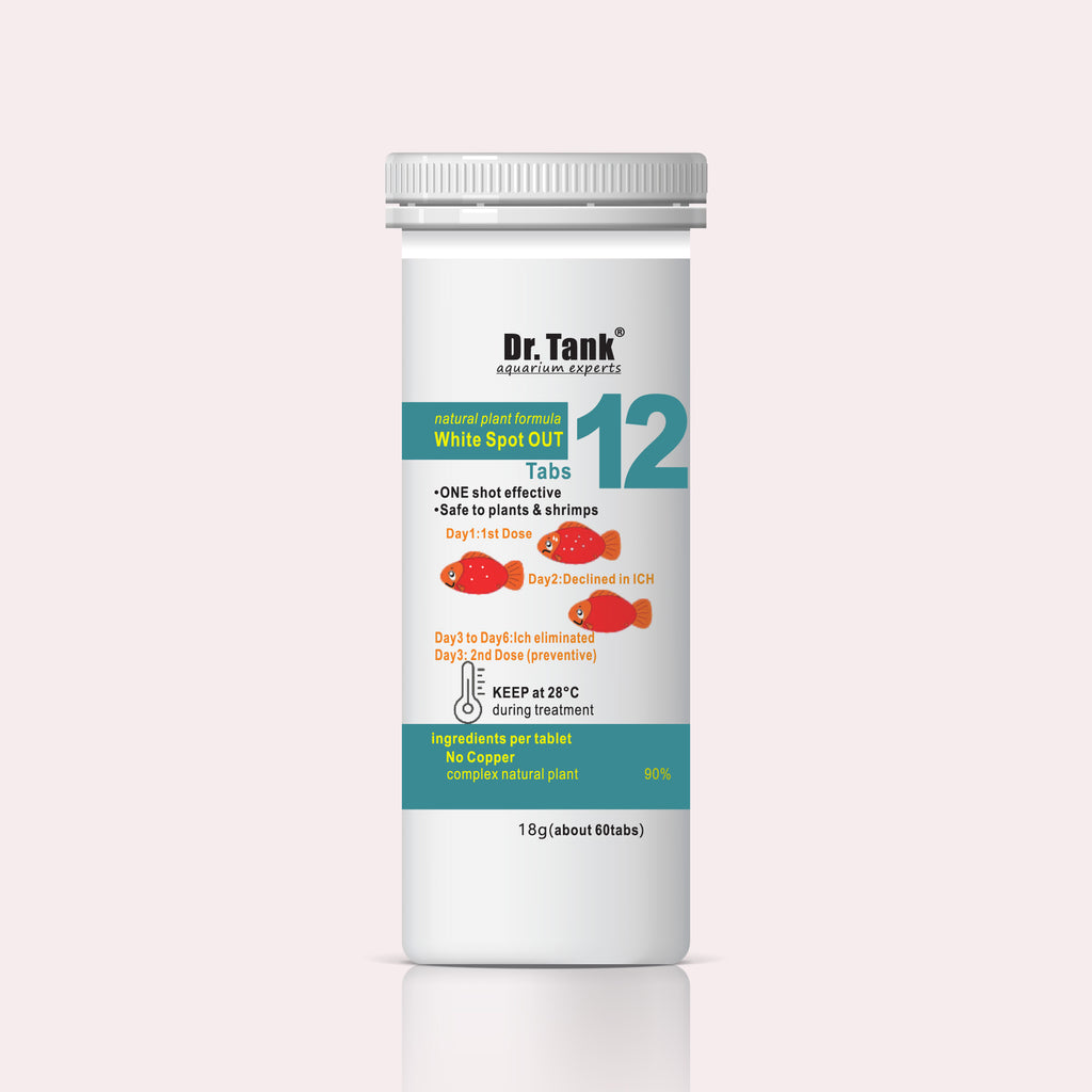Dr.Tank Aquarium Fish Medication 12 Ich White Spot Remover
