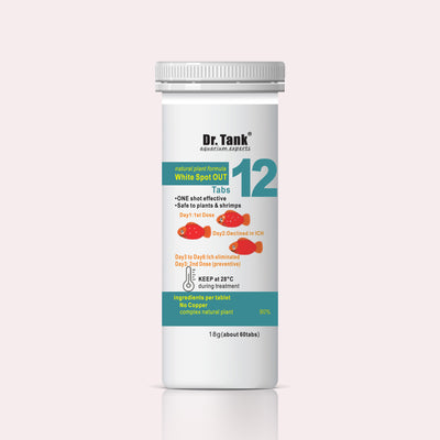 Dr.Tank Aquarium Fish Medication 12 Ich White Spot Remover