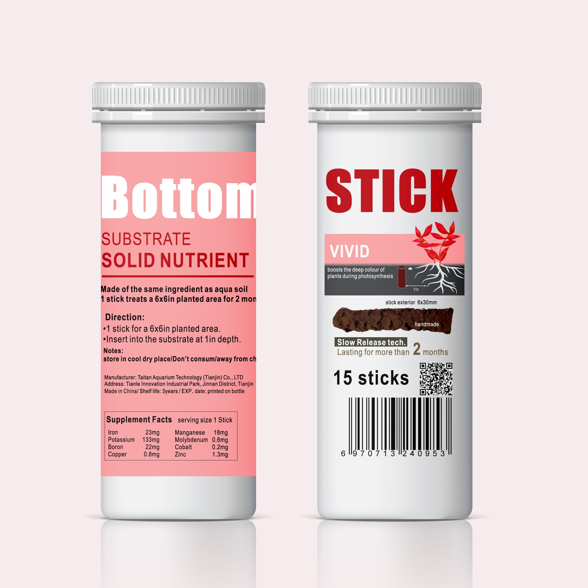 Dr.Tank Aquarium Plant Root Tab Bottom Stick Vivid