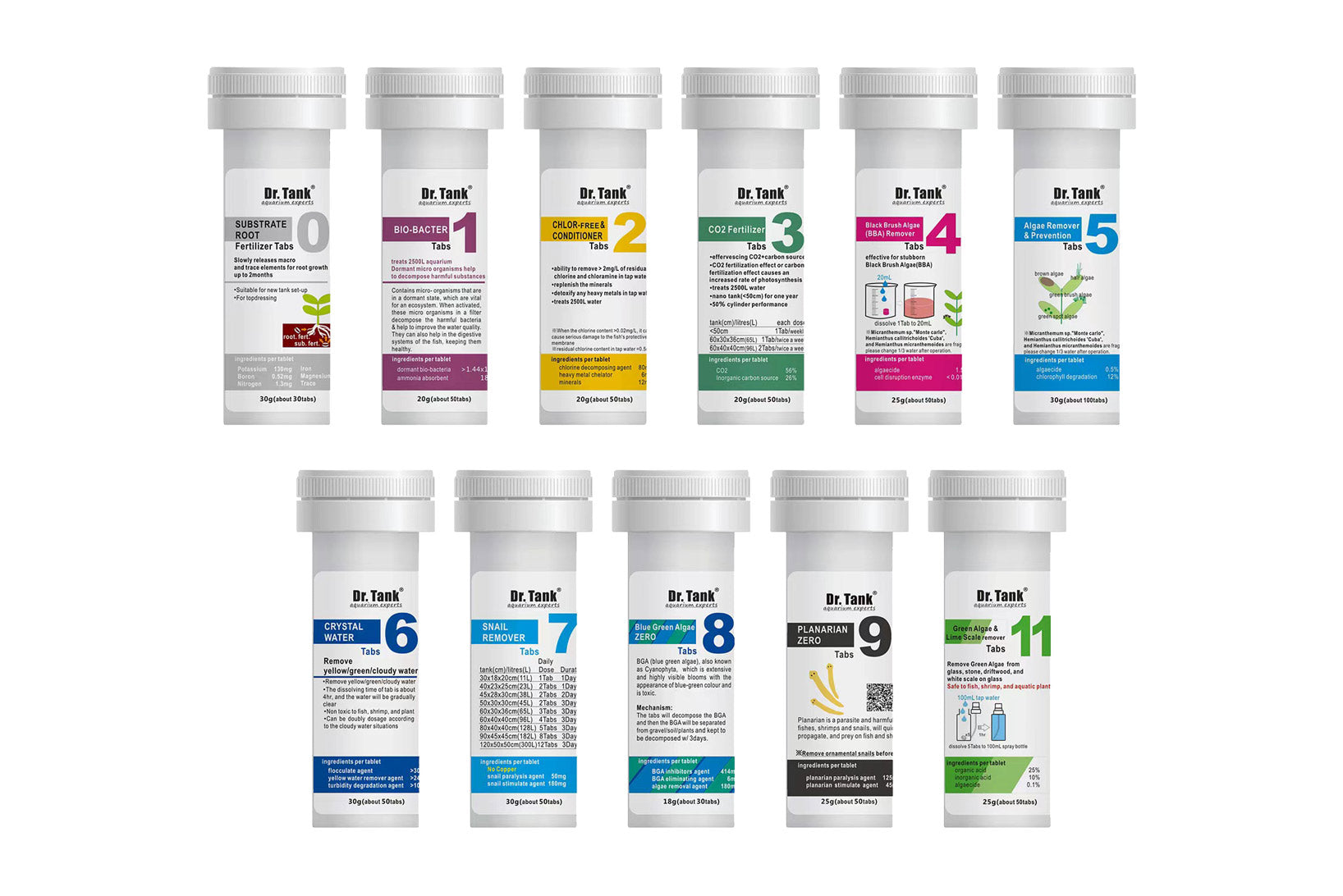 Dr. Tank Freshwater Planted Aquarium Fish Tank Water Care and Treatment Products - Glass Aqua