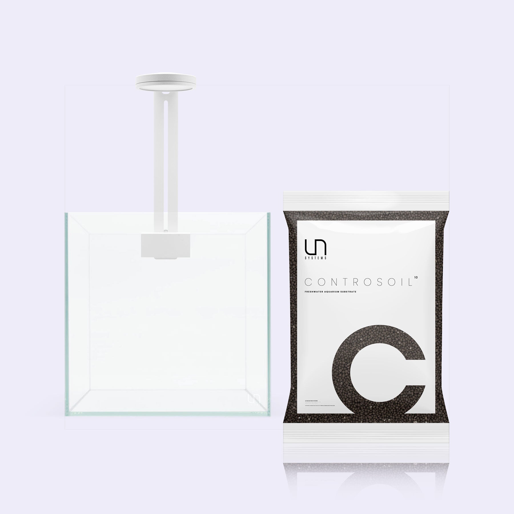 Desktop Cube Aquarium Starter Kit - Glass Aqua