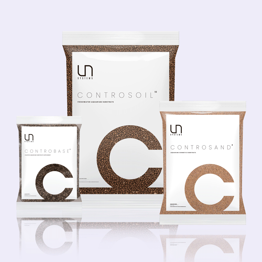 UNS Substrate System - ControSoil, ControSand & ControBase (Brown) - Glass Aqua