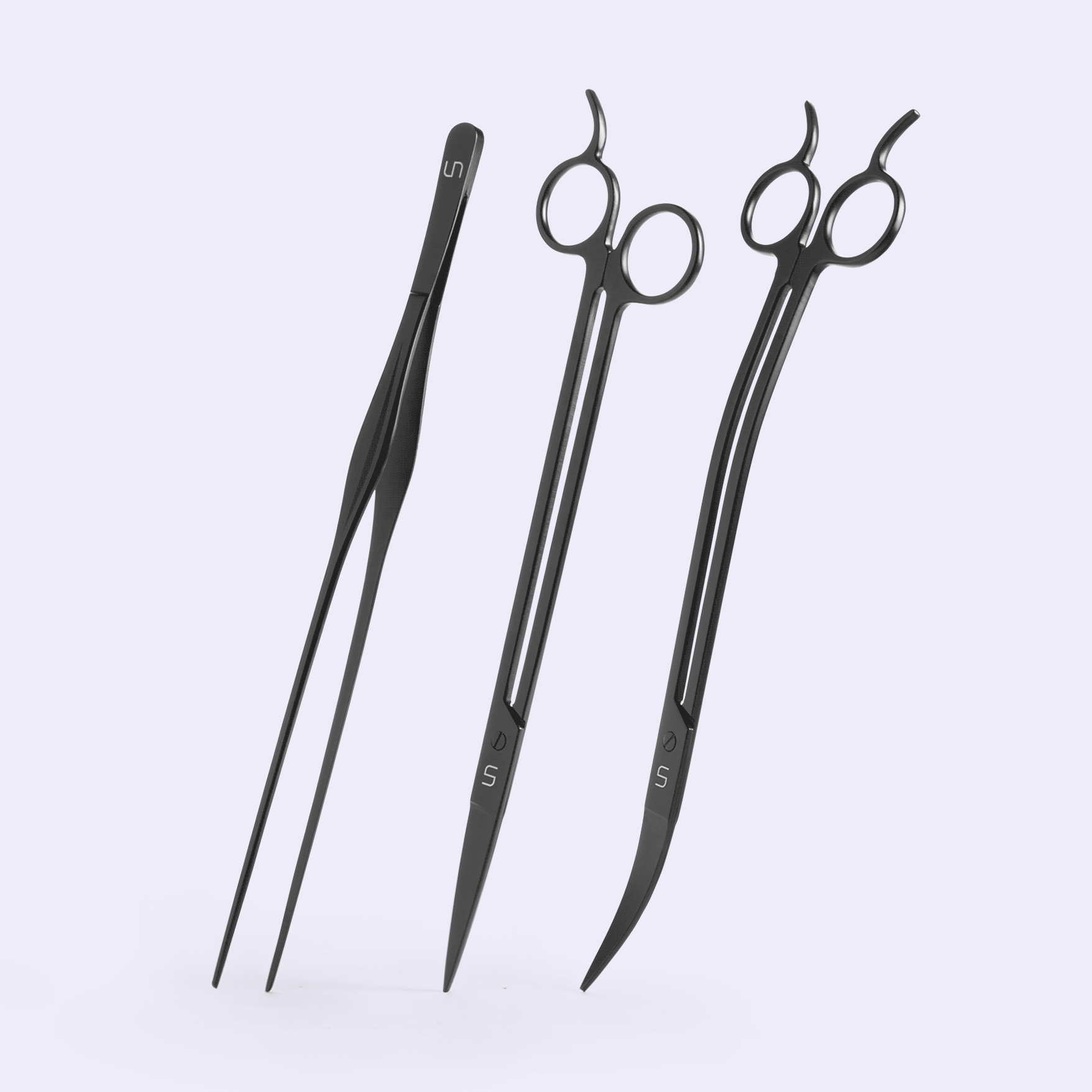 UNS Ultum Nature Systems Satin Finish  Pro Aquascaping Tool Set - Glass Aqua