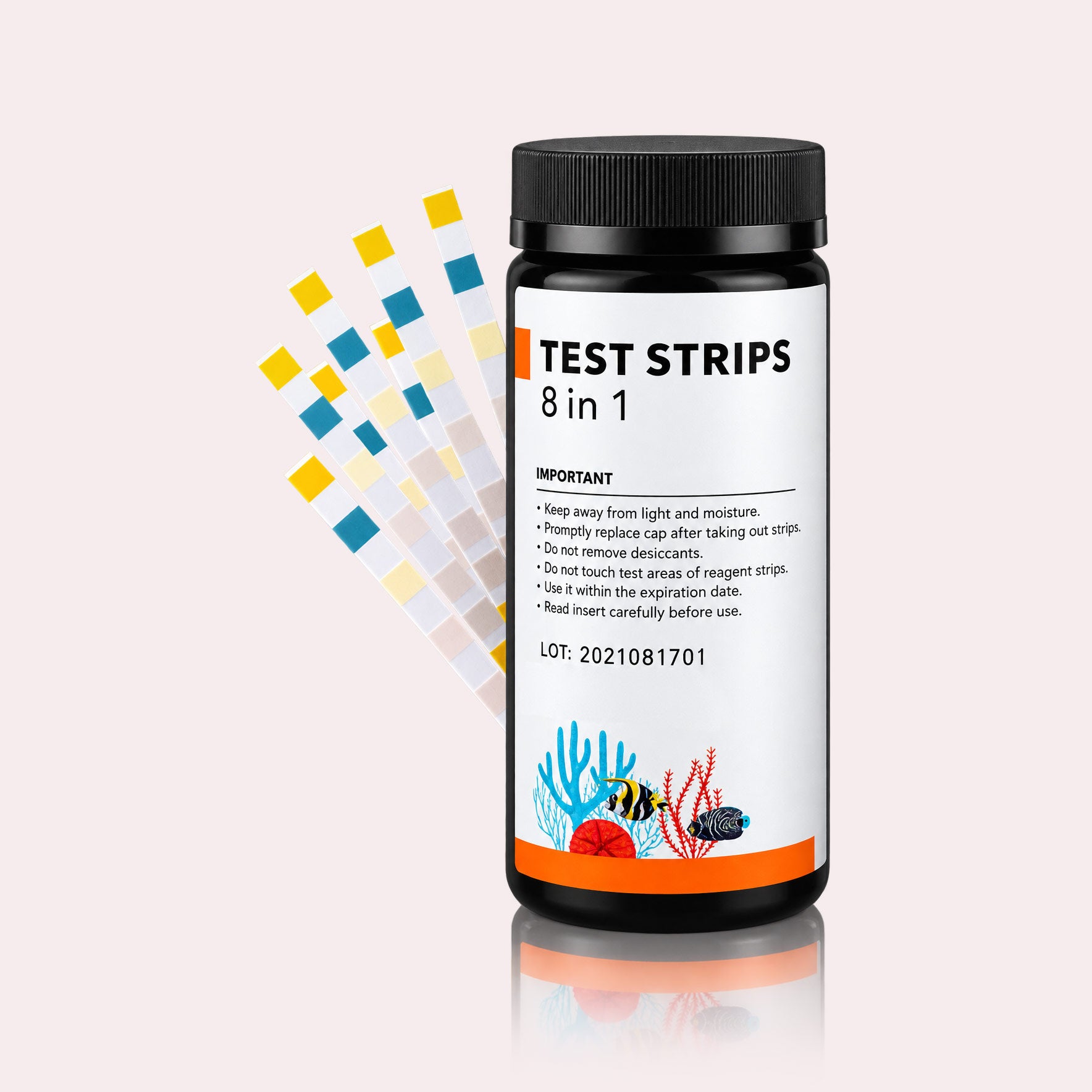 Hygger Aquarium Water Test Strips Bottle