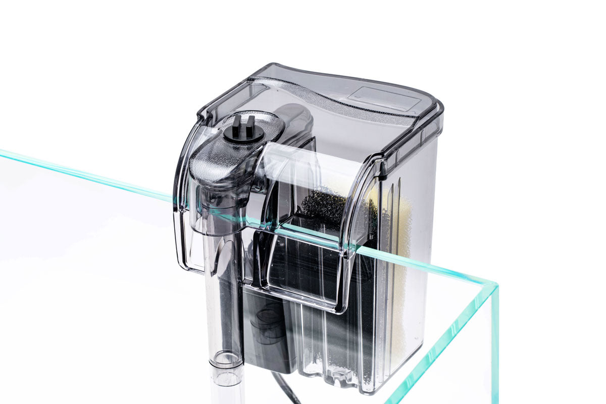 Backing Filter Mighty Aquarium Filter - HOB, Hang on Back Nano Aquarium Filter – Glass ...