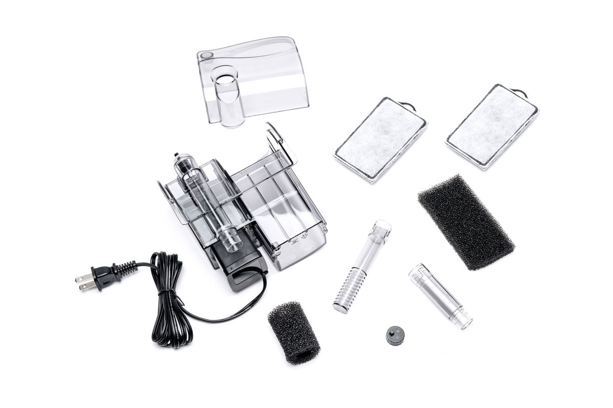 Hob Filter Disassembed Mighty Aquarium Filter - HOB Filter – Glass Aqua