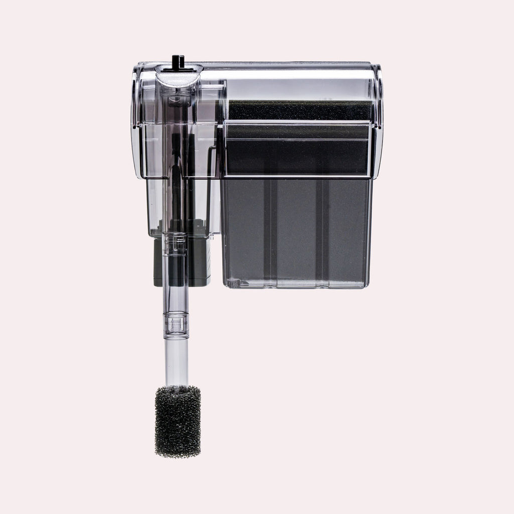Backing Filter Mighty Aquarium Filter - HOB, Hang on Back Nano Aquarium Filter – Glass ...