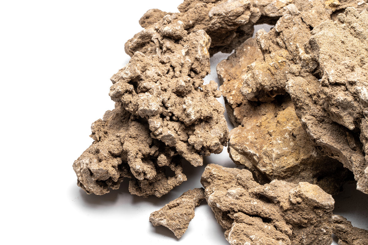 Close-up of texture mountain stone aquarium rock for planted tanks and aquascaping