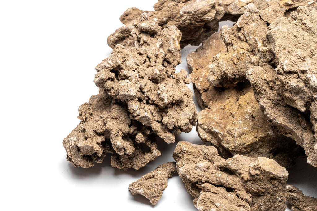 Close-up of texture mountain stone aquarium rock for planted tanks and aquascaping
