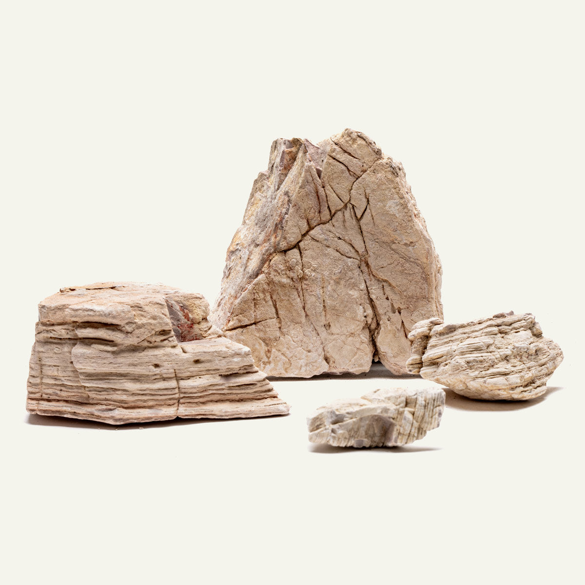 Sand Stone natural warm-toned aquarium hardscape for planted aquariums