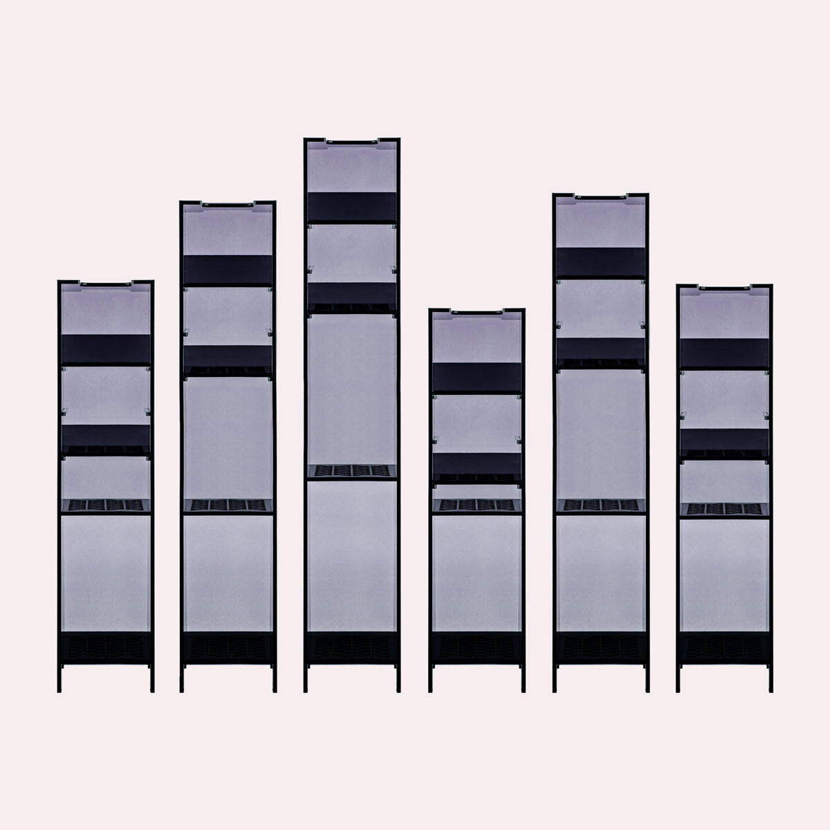 UNS Dual All-In-One - Media Tower - Glass Aqua