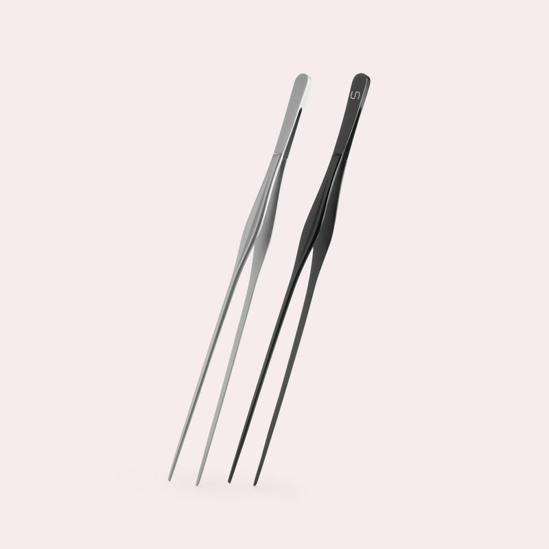 UNS Pro Aquascaping Tools - Straight Tweezers (Pinsettes) - Glass Aqua