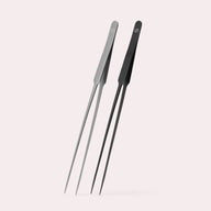 UNS Aquascaping Tools - Straight Tweezers (Pinsettes) - Black