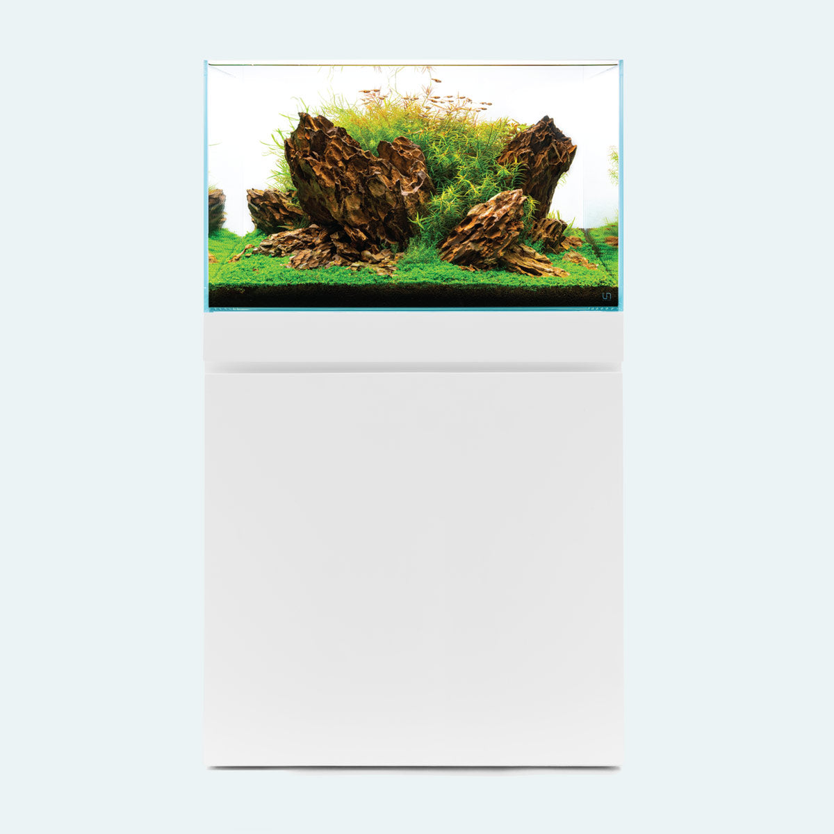 Ultum Nature Systems Aquarium Tank & Cabinet Stand Bundle - Piano White