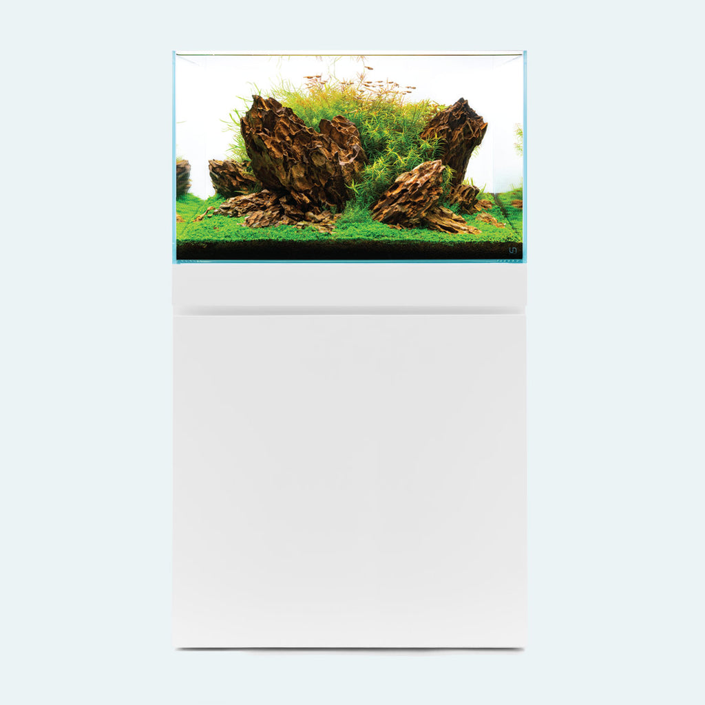 Ultum Nature Systems Aquarium Tank & Cabinet Stand Bundle - Piano White