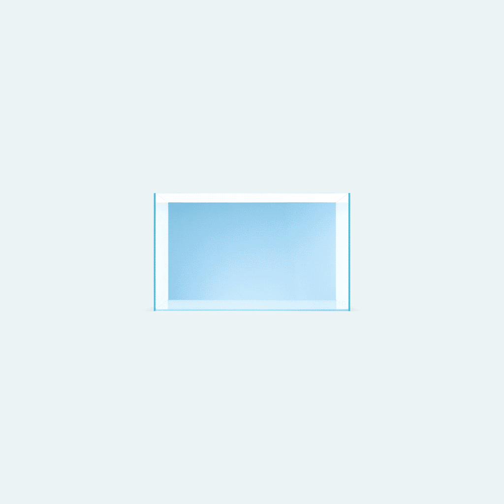 Ultum Nature Systems UNS Limited Edition Blue Background Rimless Aquarium Tank