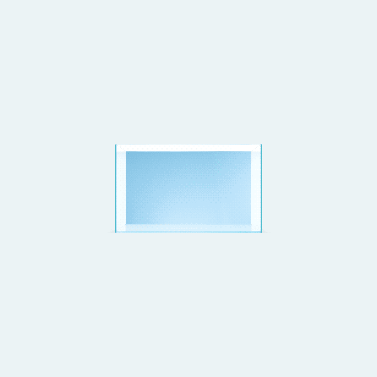 Ultum Nature Systems UNS Limited Edition Blue Background Rimless Aquarium Tank