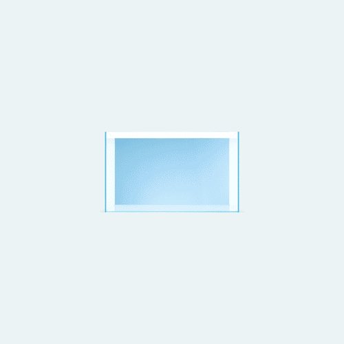 Ultum Nature Systems UNS Limited Edition Blue Background Rimless Aquarium Tank