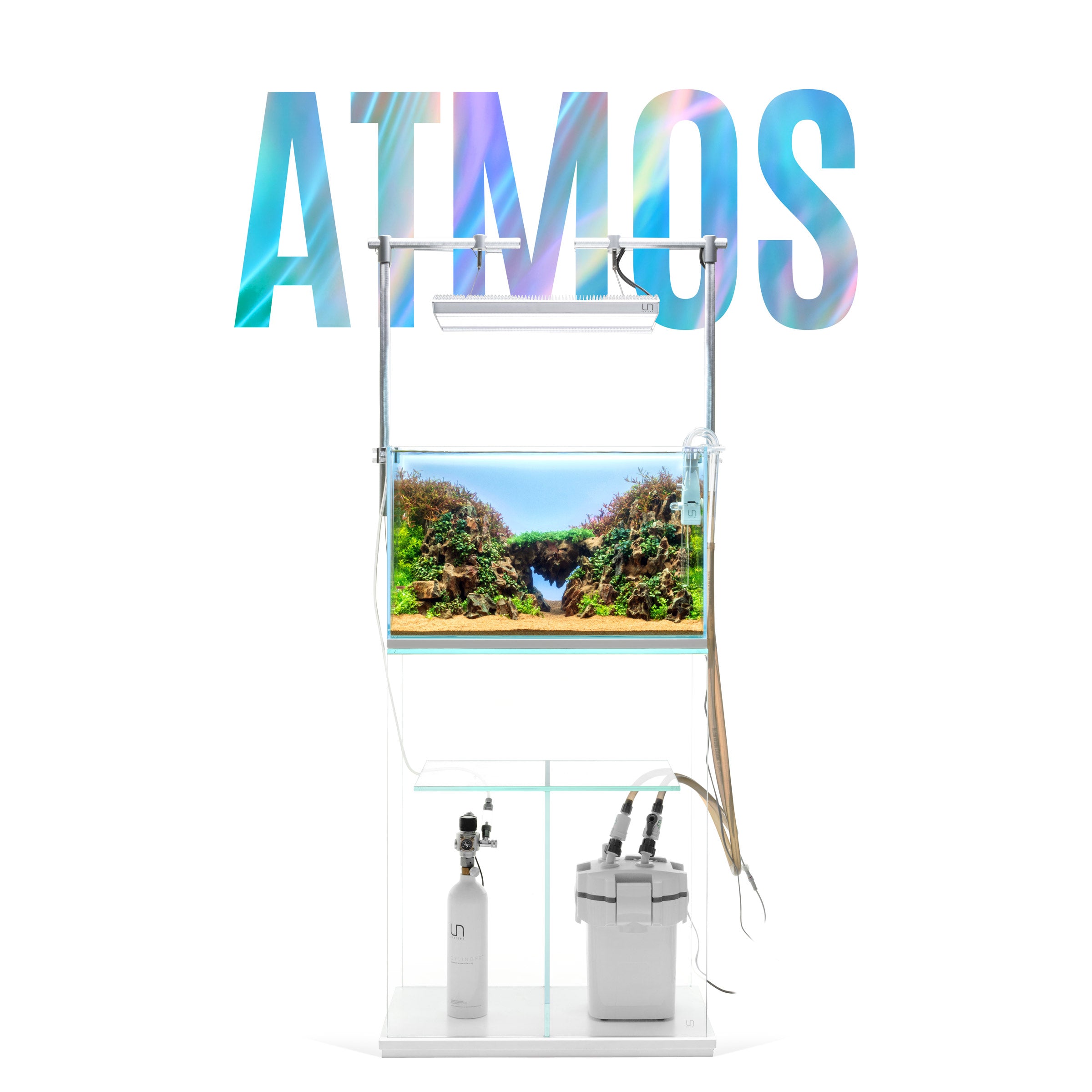 Ultum Nature Systems Atmos - Aquarium Light Background – Glass Aqua