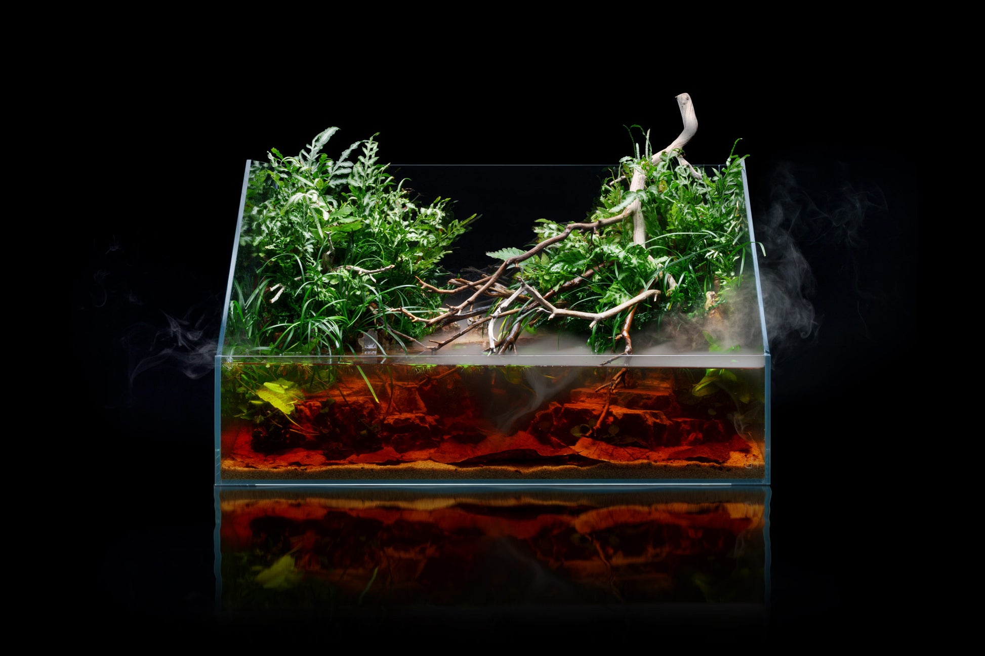 UNS Paludarium Tank System - Glass Aqua
