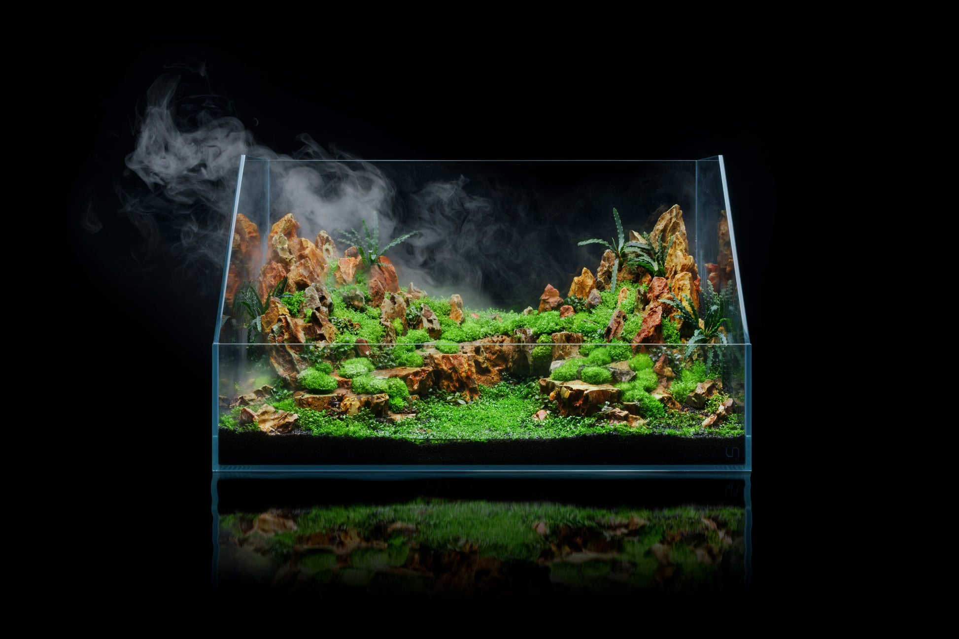 UNS Paludarium Tank System - Glass Aqua
