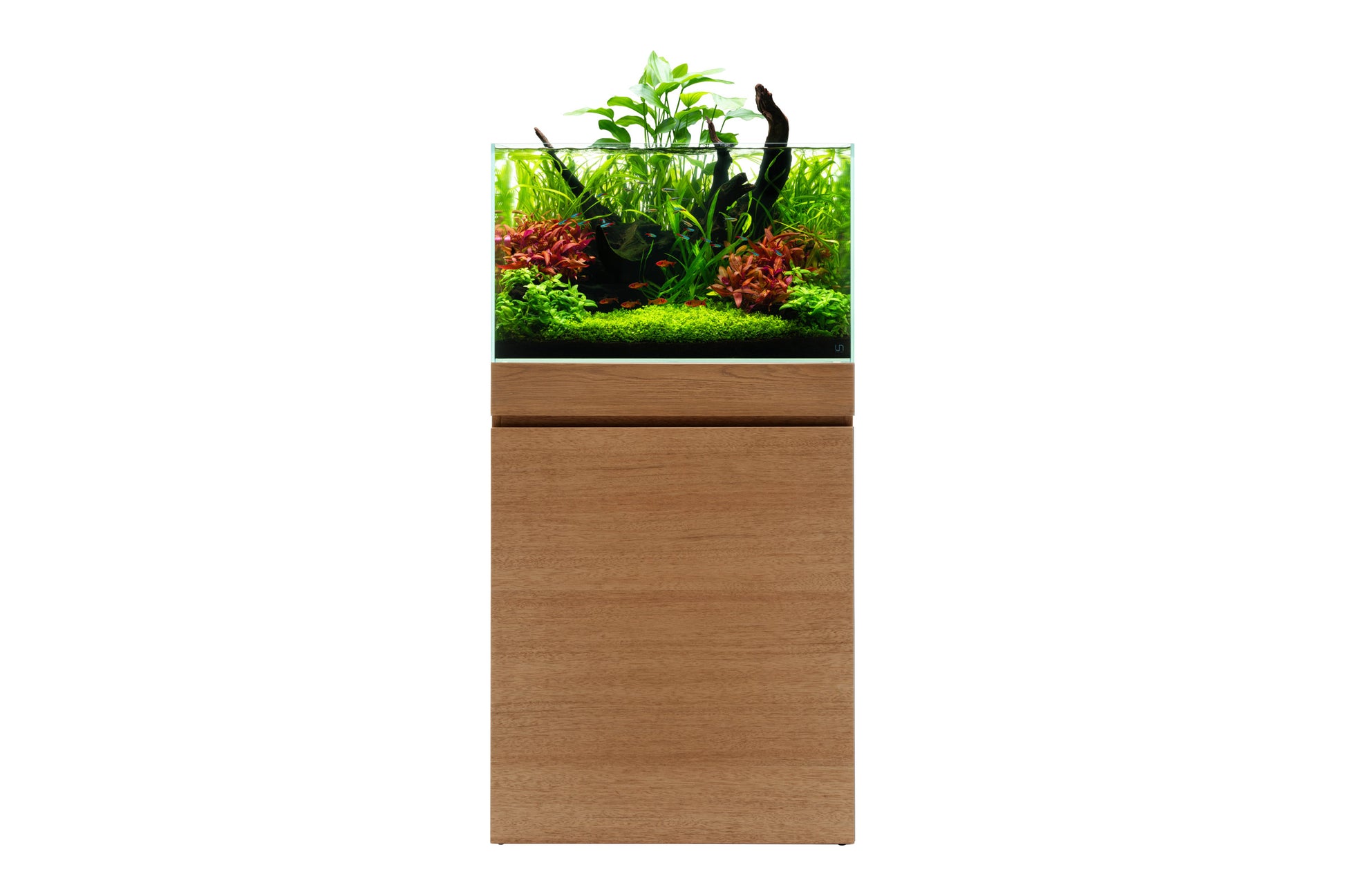 Ultum Nature Systems Aquarium Tank Stand - Oak - Glass Aqua