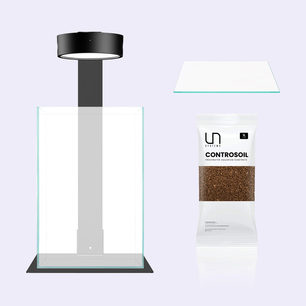 Wabi Kusa Starter Kit - Create a Unique Nature Display - Glass Aqua